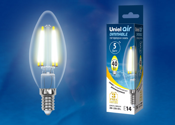 картинка LED-C35-5W/WW/E14/CL/DIM GLA01TR картон от магазина pro-decor.kz