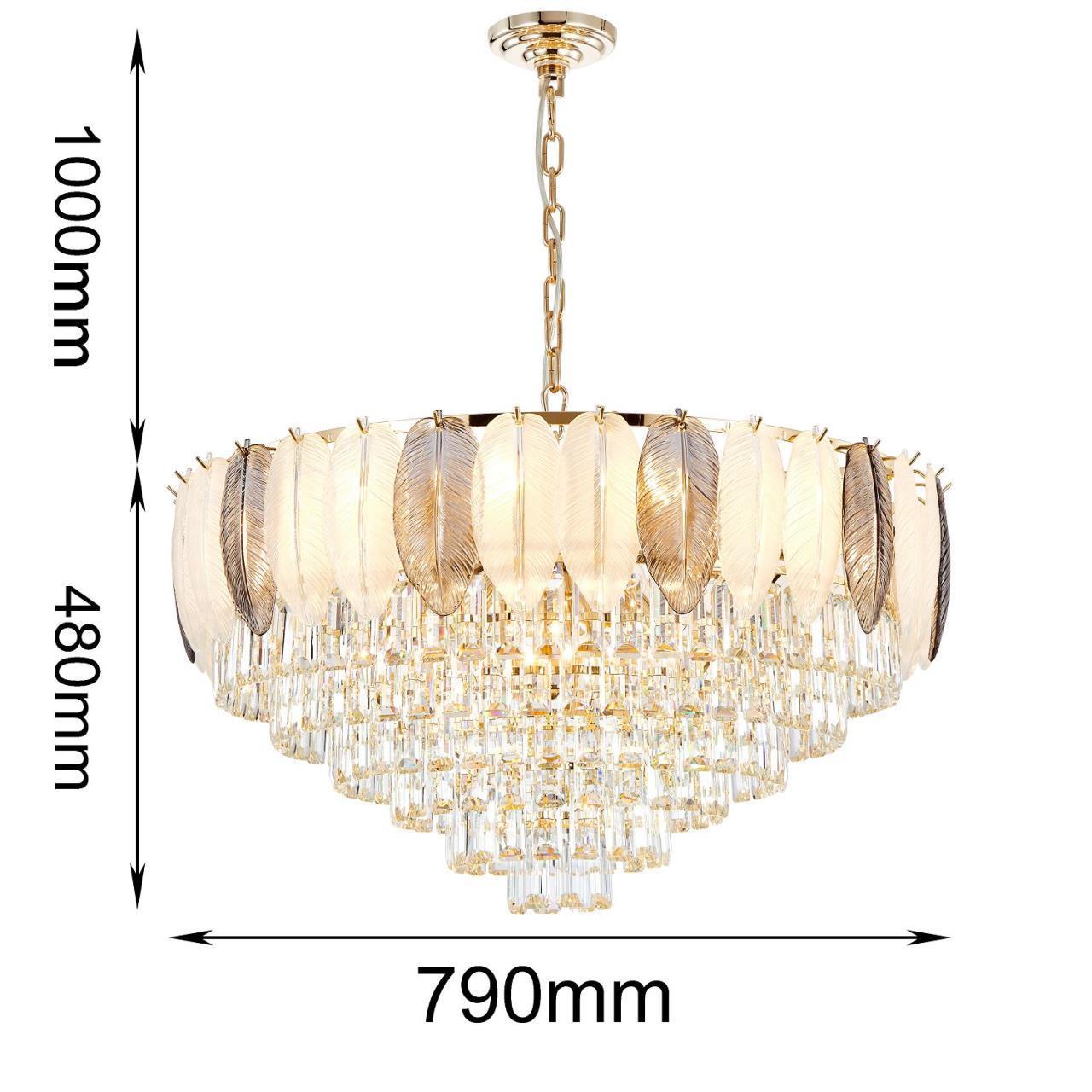 картинка Подвесная люстра Dolor 2982-18P от магазина pro-decor.kz