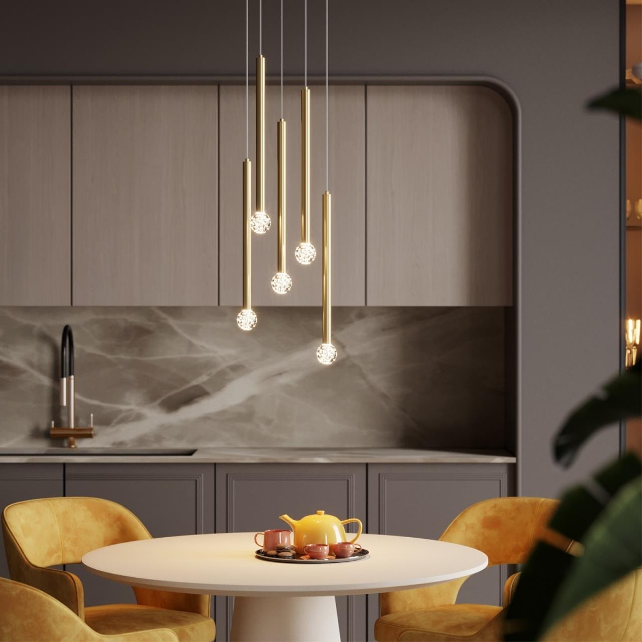 картинка 4373/3L HIGHTECH ODL23 123 черный/металл Подвесной светильник (база для встройки в комплекте) IP20 LED 3W Лм 3000K FIANO от магазина pro-decor.kz