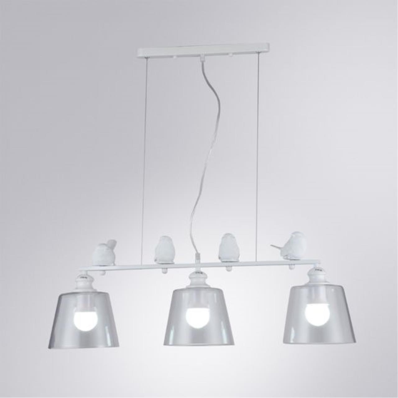 картинка Подвесная люстра Arte Lamp Passero A4289SP-3WH магазин pro-decor.kz являющийся официальным дистрибьютором в Казахстане картинка Подвесная люстра Arte Lamp Passero A4289SP-3WH от магазина pro-decor.kz