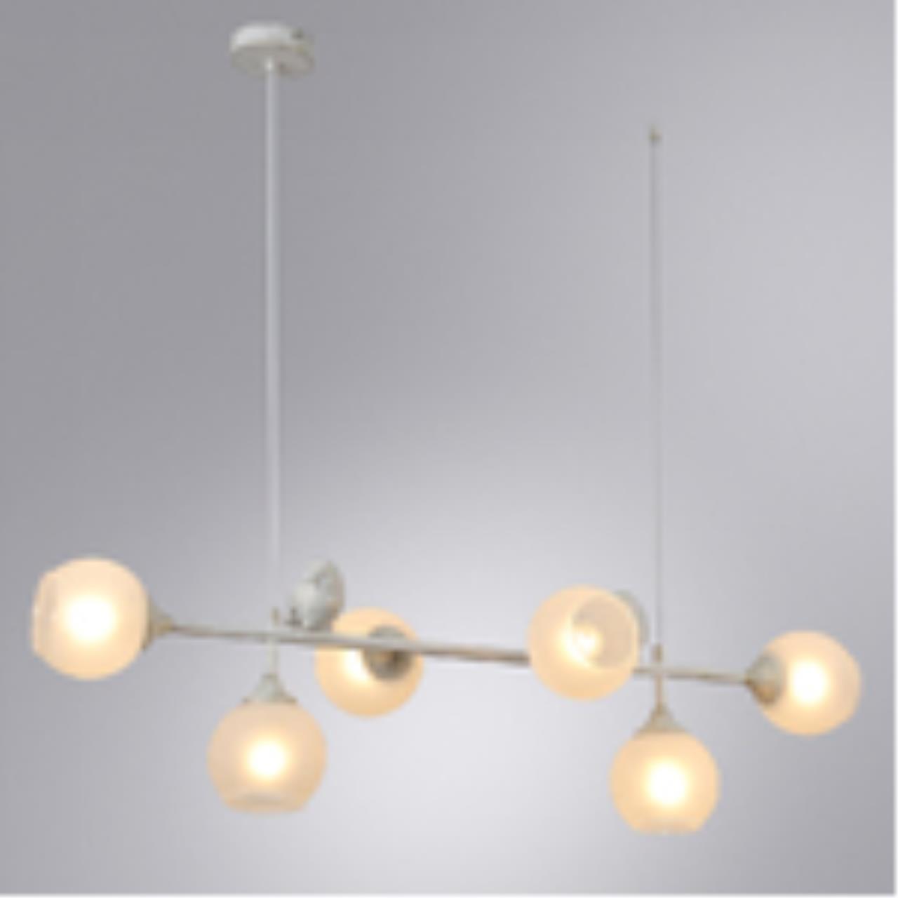 картинка Подвесная люстра Arte Lamp Gemelli A2150SP-6WG магазин pro-decor.kz являющийся официальным дистрибьютором в Казахстане картинка Подвесная люстра Arte Lamp Gemelli A2150SP-6WG от магазина pro-decor.kz