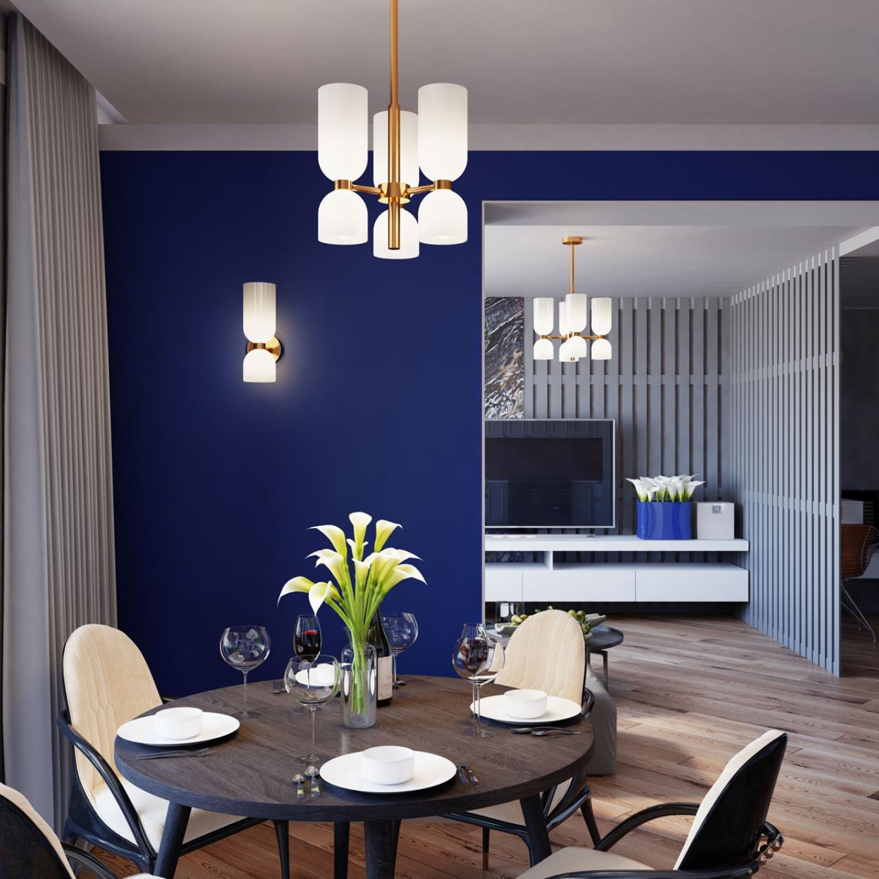 картинка Подвесная люстра Odeon Light Midcent Orinoco 4798/6 от магазина pro-decor.kz