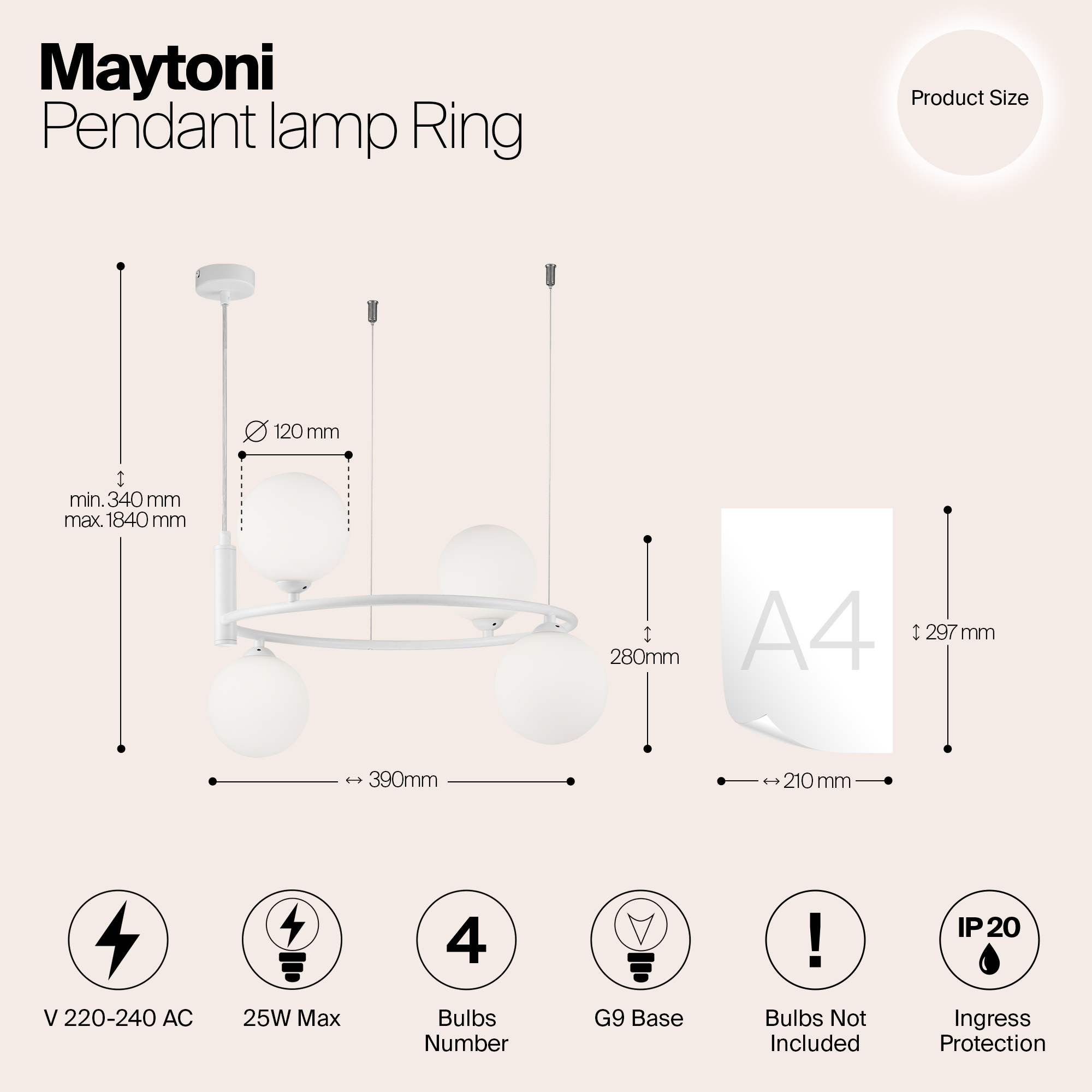 картинка Подвесной светильник Maytoni Ring MOD013PL-04W магазин pro-decor.kz являющийся официальным дистрибьютором в Казахстане картинка Подвесной светильник Maytoni Ring MOD013PL-04W от магазина pro-decor.kz