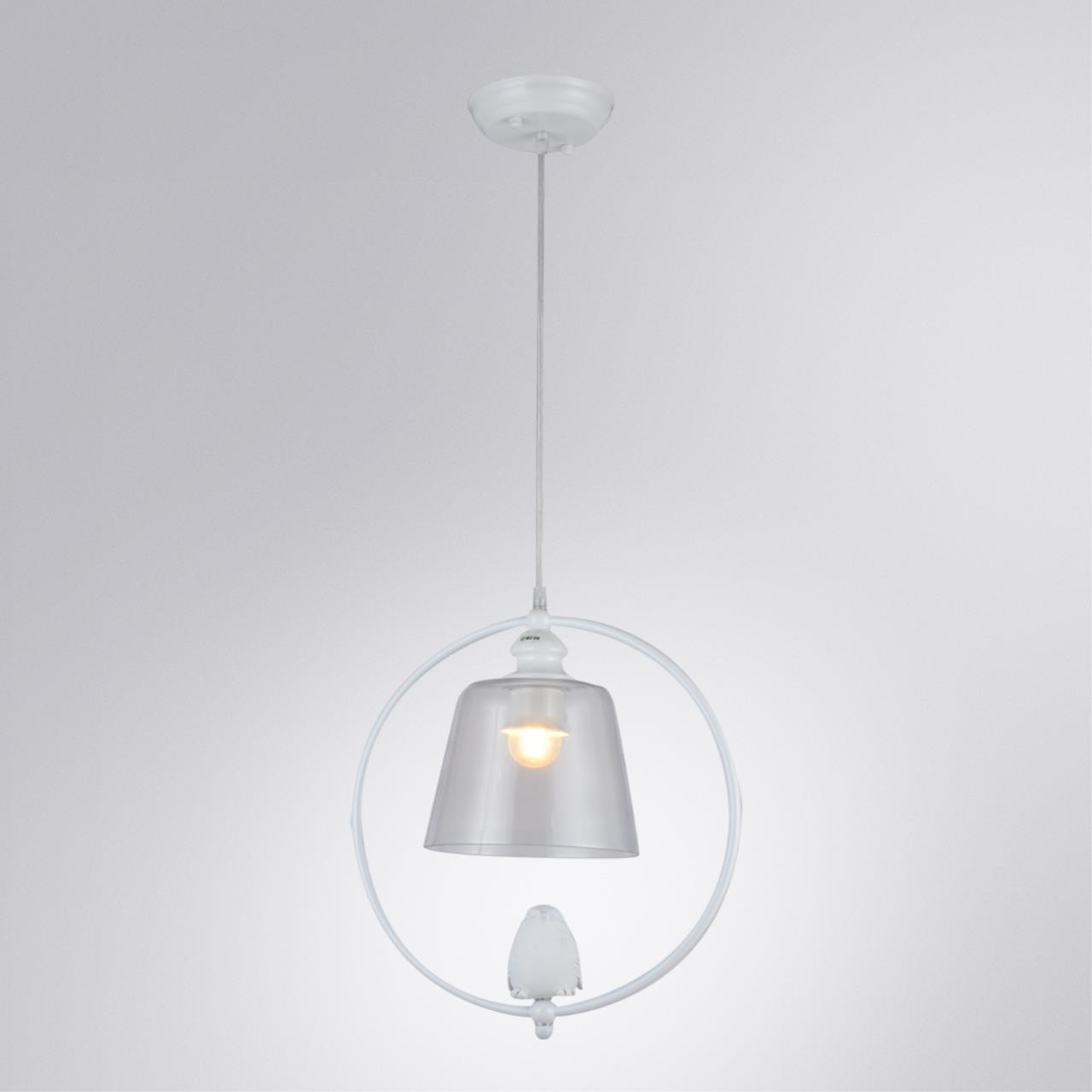 картинка Подвесной светильник Arte Lamp Passero A4289SP-1WH магазин pro-decor.kz являющийся официальным дистрибьютором в Казахстане картинка Подвесной светильник Arte Lamp Passero A4289SP-1WH от магазина pro-decor.kz