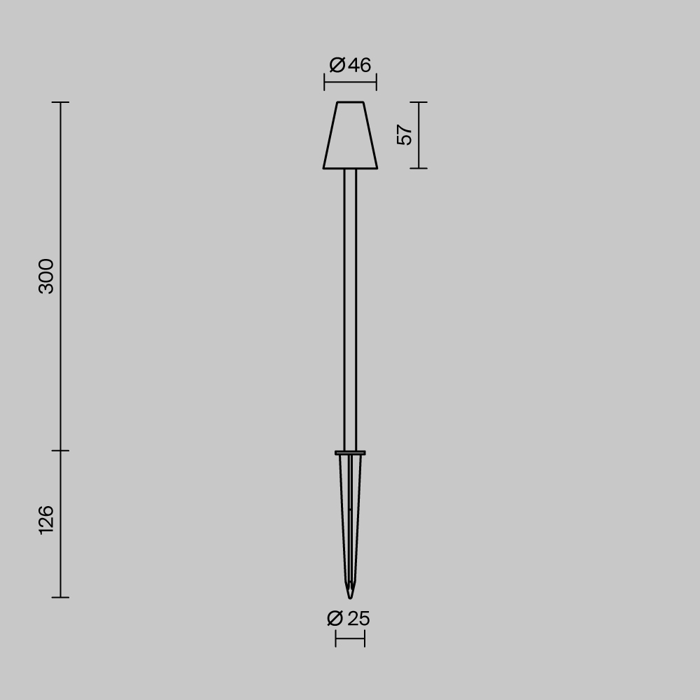 картинка Ландшафтный светильник Outdoor O504FL-L1B3K CANE магазин pro-decor.kz являющийся официальным дистрибьютором в Казахстане картинка Ландшафтный светильник Outdoor O504FL-L1B3K CANE от магазина pro-decor.kz