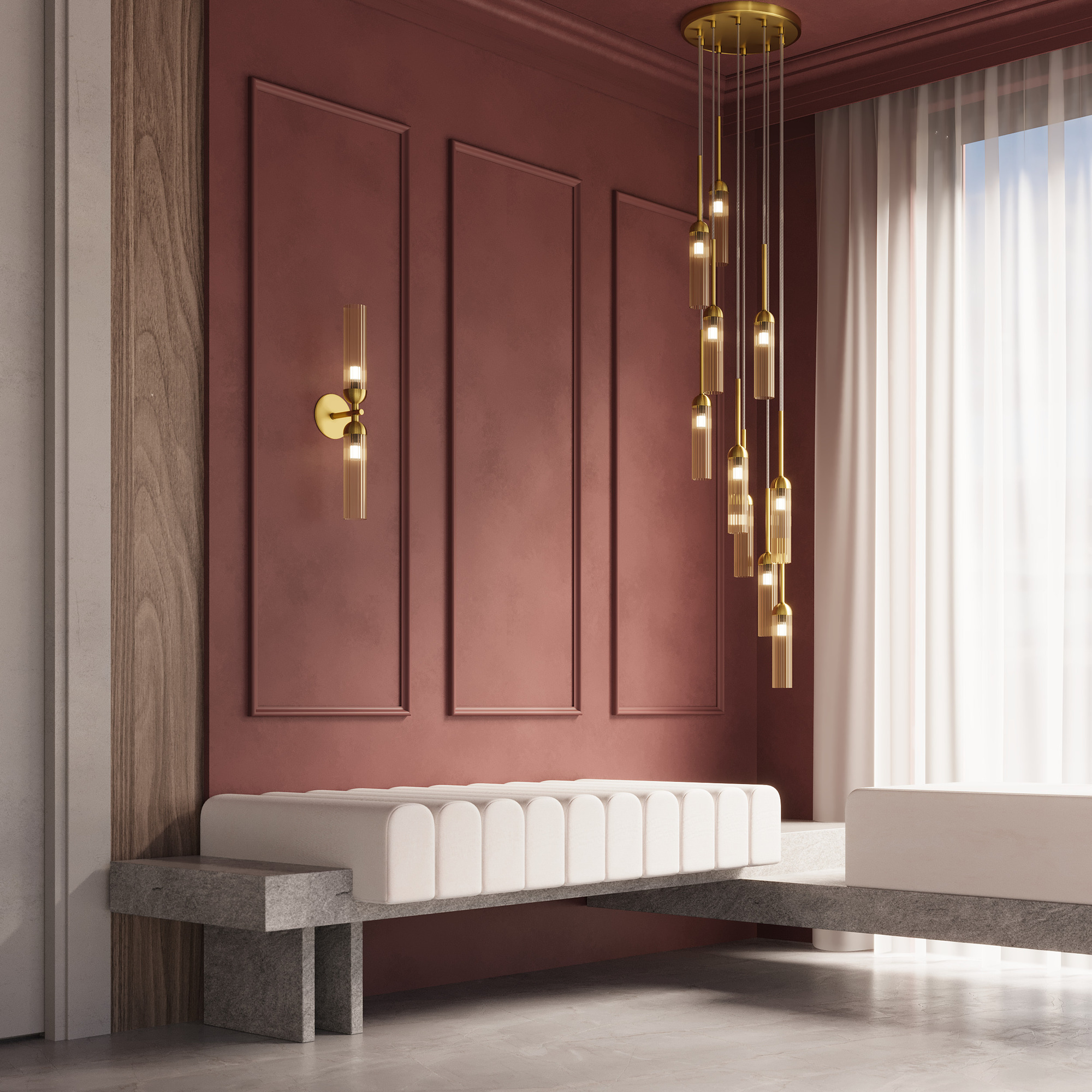 картинка Настенный светильник (бра) Freya FR5379WL-02G от магазина pro-decor.kz