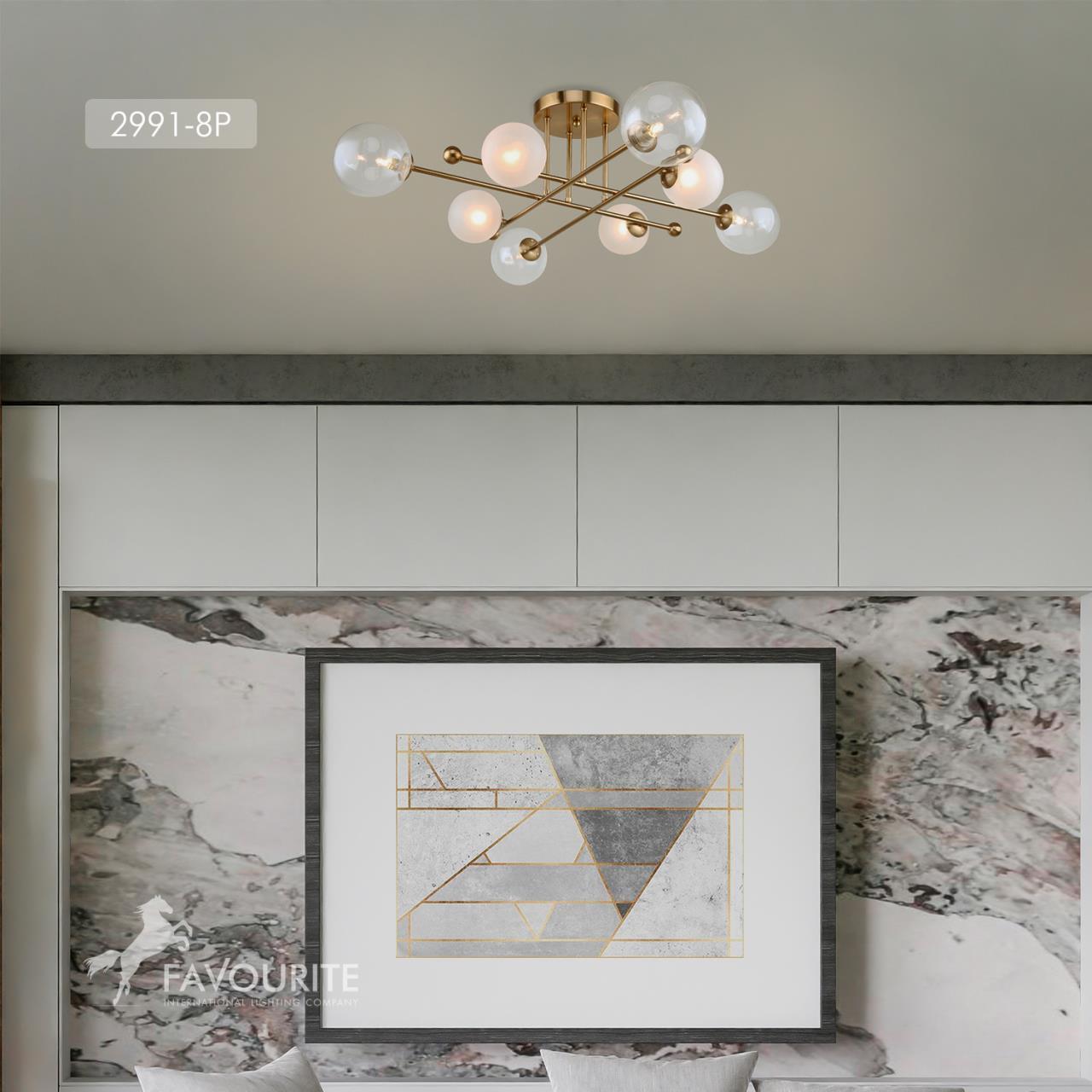 картинка Потолочная люстра Balance 2991-8P от магазина pro-decor.kz