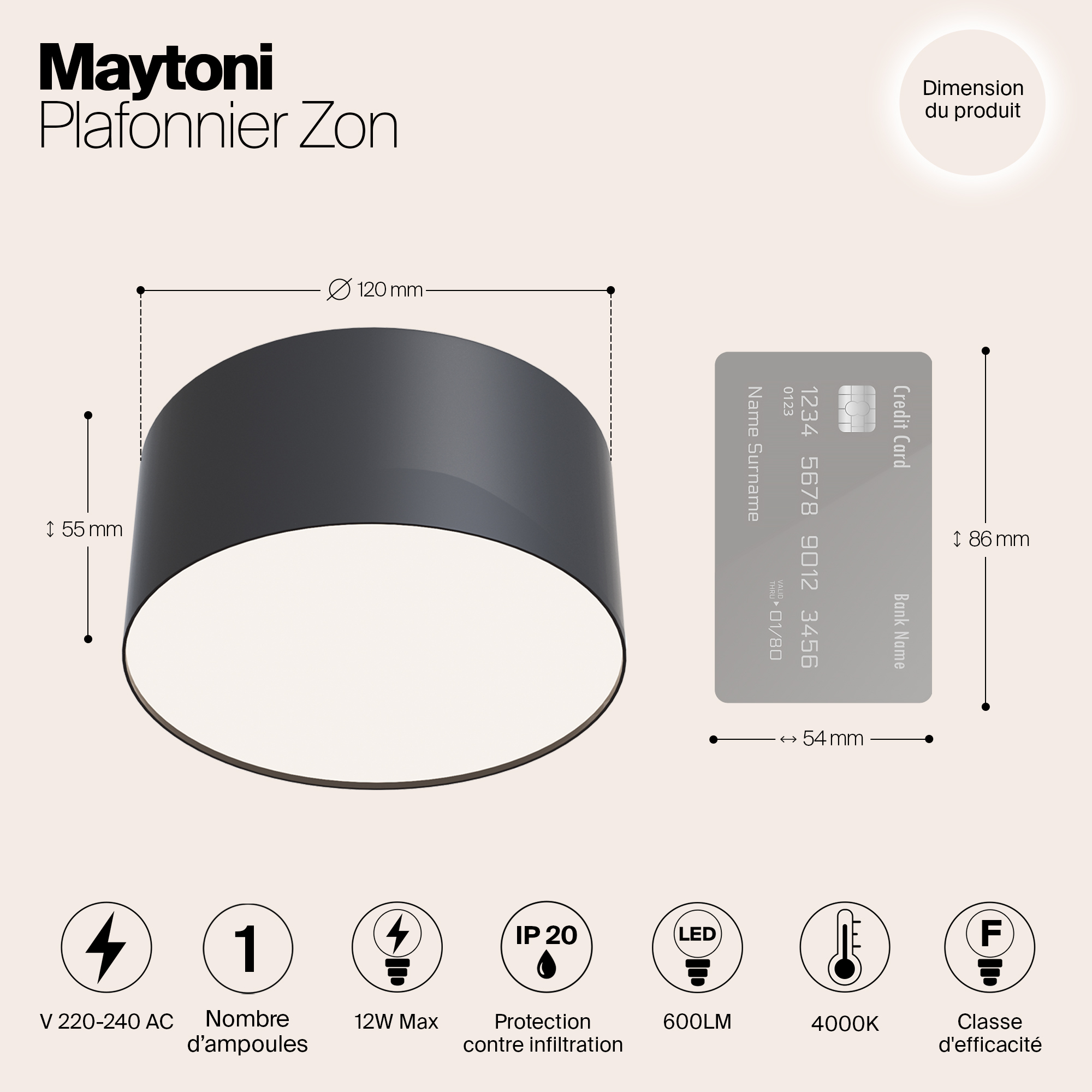 картинка Потолочный светодиодный светильник Maytoni Zon C032CL-L12B4K магазин pro-decor.kz являющийся официальным дистрибьютором в Казахстане картинка Потолочный светодиодный светильник Maytoni Zon C032CL-L12B4K от магазина pro-decor.kz