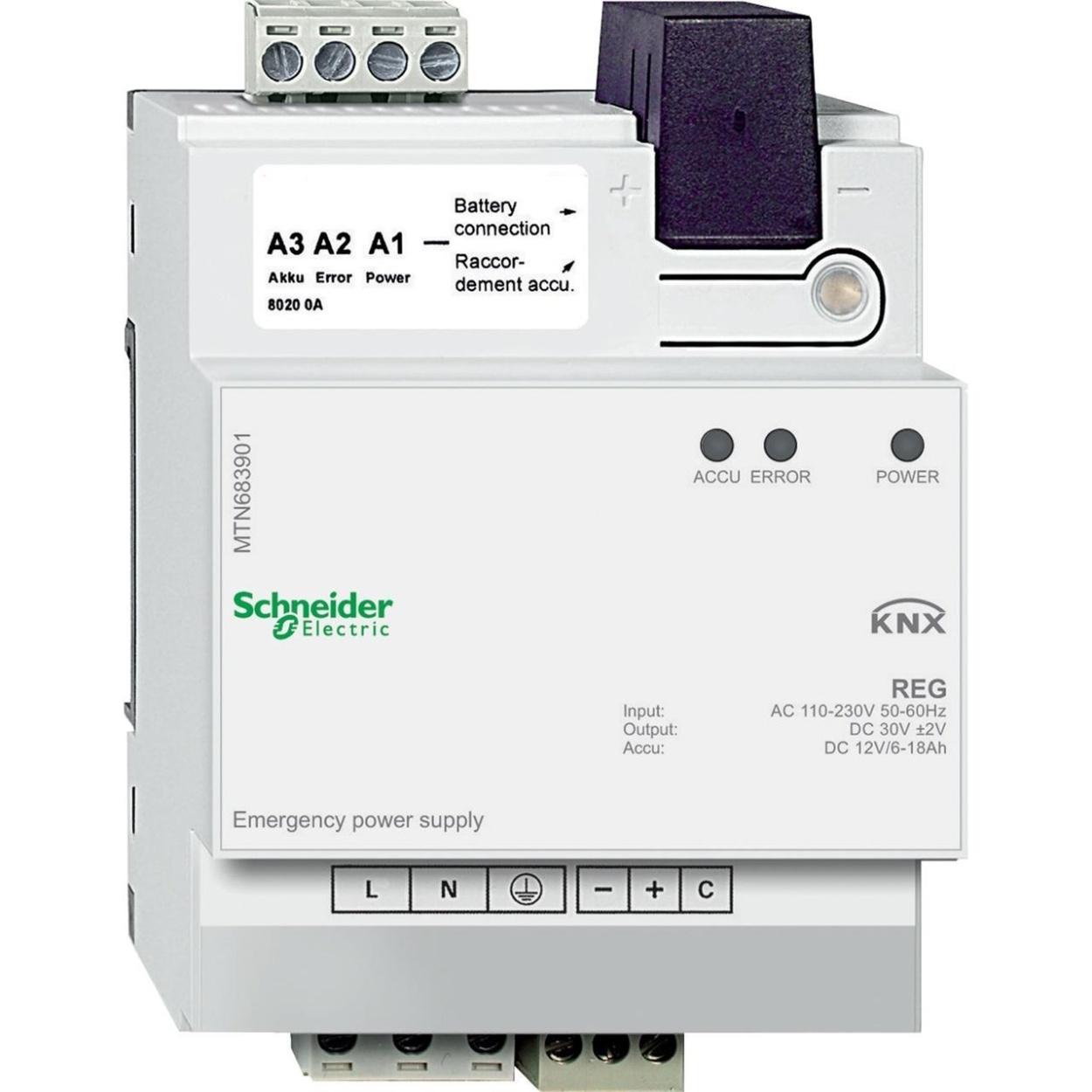картинка Блок аварийного электропитания Schneider Electric Merten KNX DIN-рейка MTN683901 от магазина pro-decor.kz