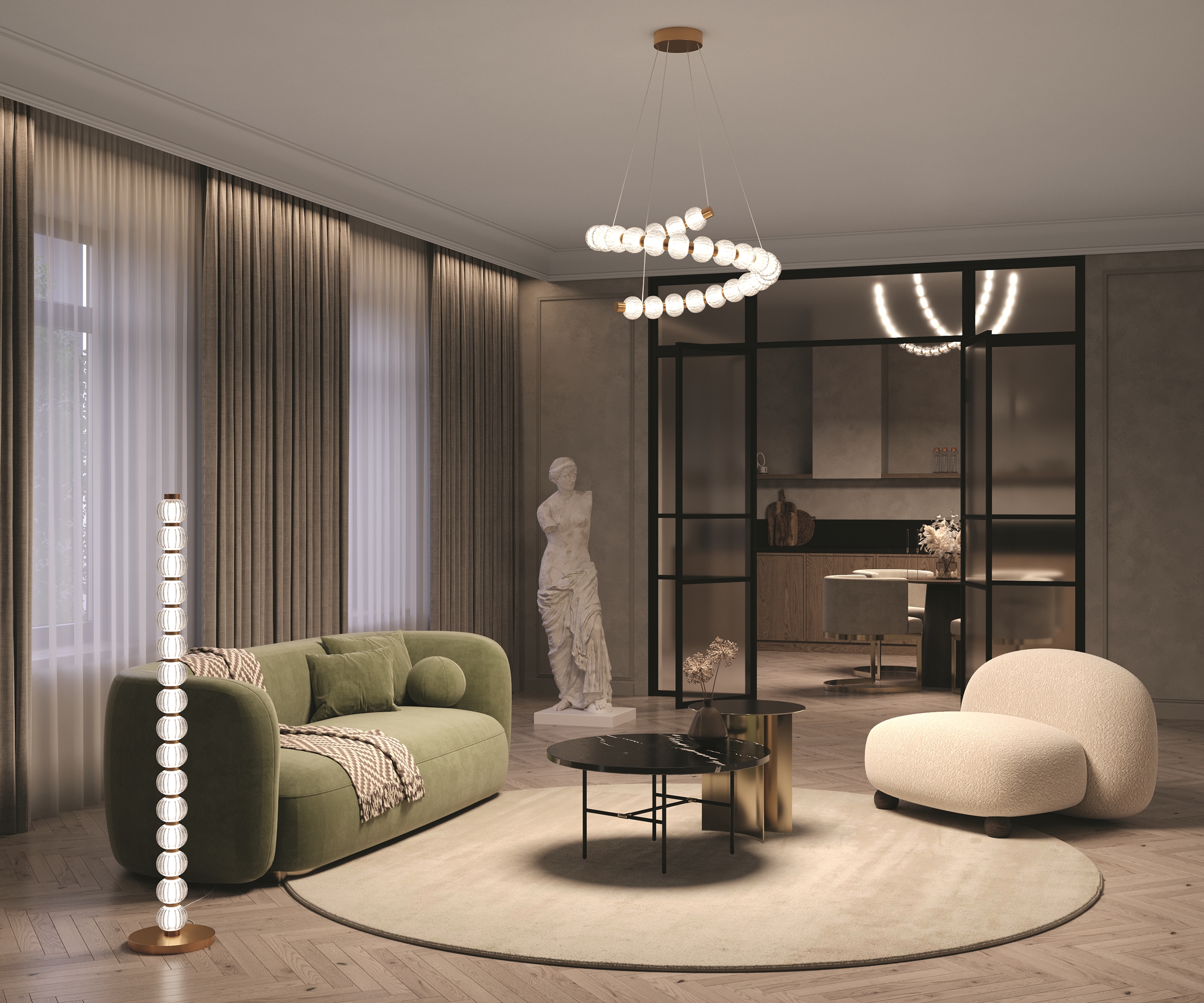 картинка Напольный светильник (торшер) Maytoni MOD555FL-L23G3K от магазина pro-decor.kz