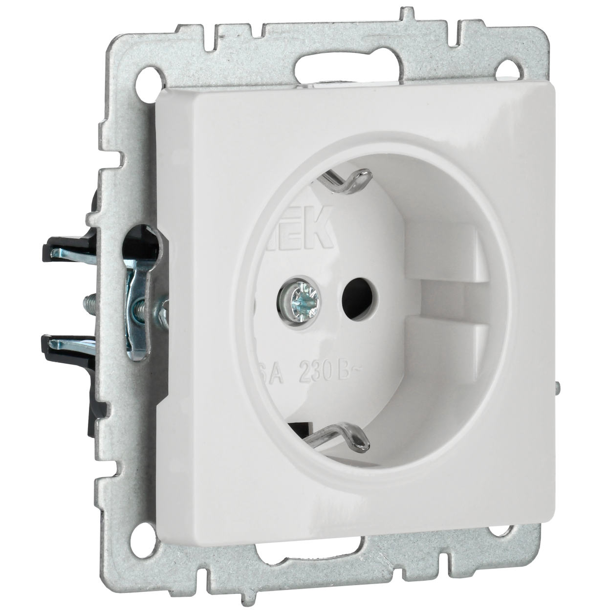 картинка BRITE Роз. с з/к/ш 16А РС14-1-0-БрБ бел. IEK от магазина pro-decor.kz