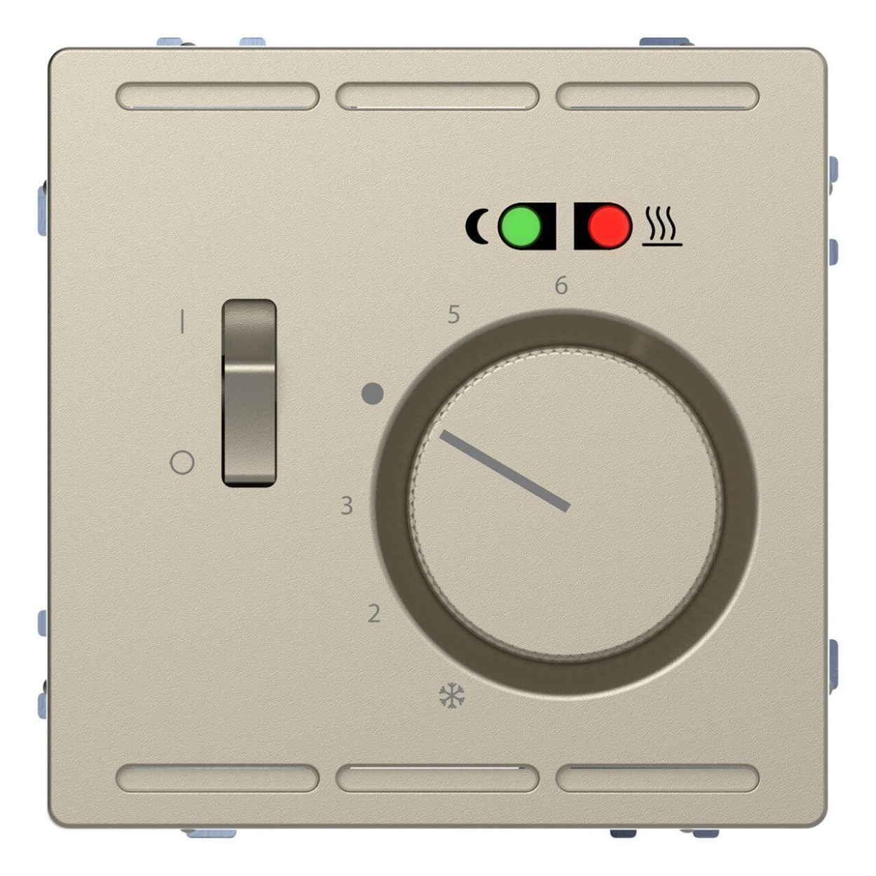 картинка Терморегулятор Schneider Electric Merten D-Life с центральной платой с выключателем 230V MTN5764-6033 от магазина pro-decor.kz