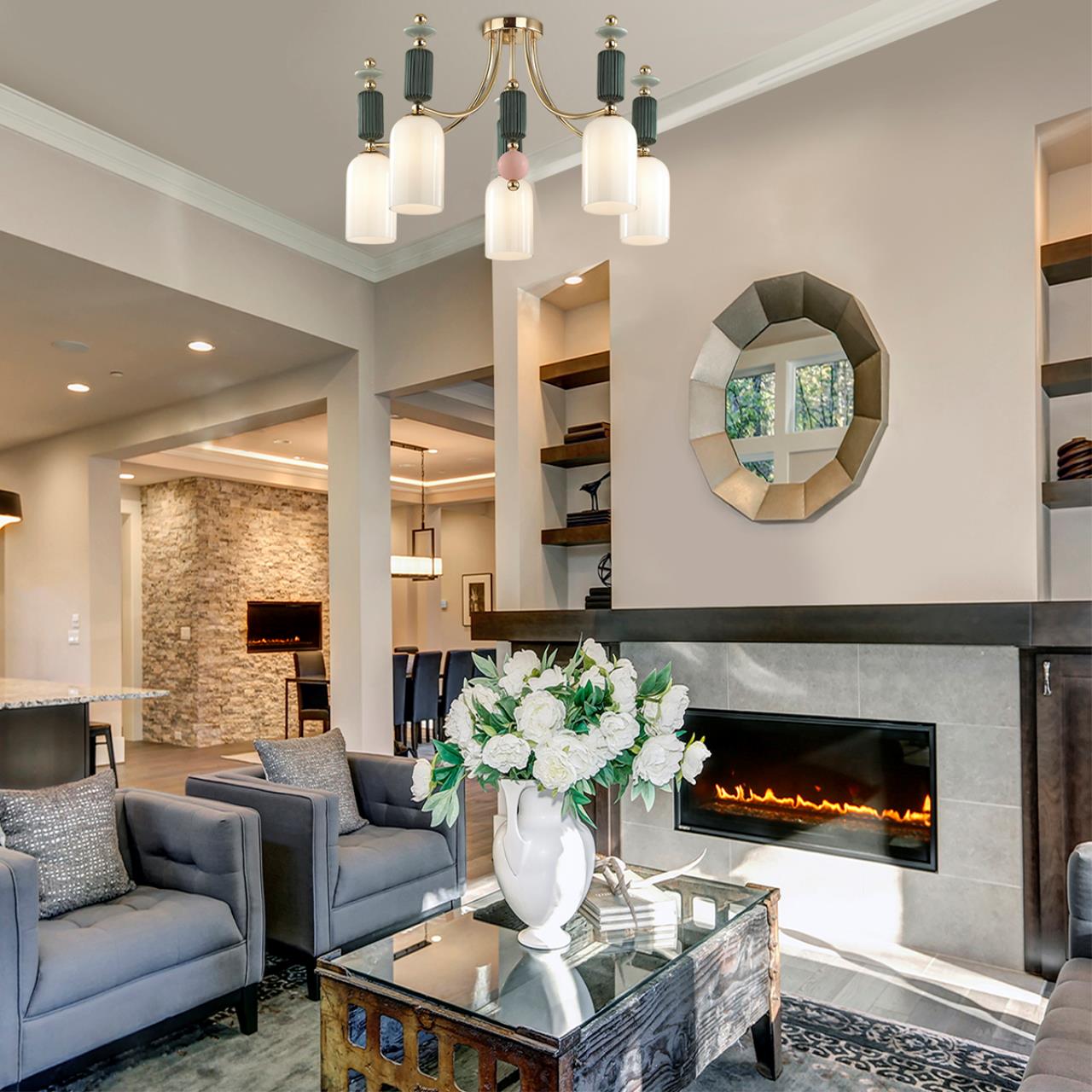 картинка Потолочная люстра Odeon Light Classic Candy 4861/5C магазин pro-decor.kz являющийся официальным дистрибьютором в Казахстане картинка Потолочная люстра Odeon Light Classic Candy 4861/5C от магазина pro-decor.kz