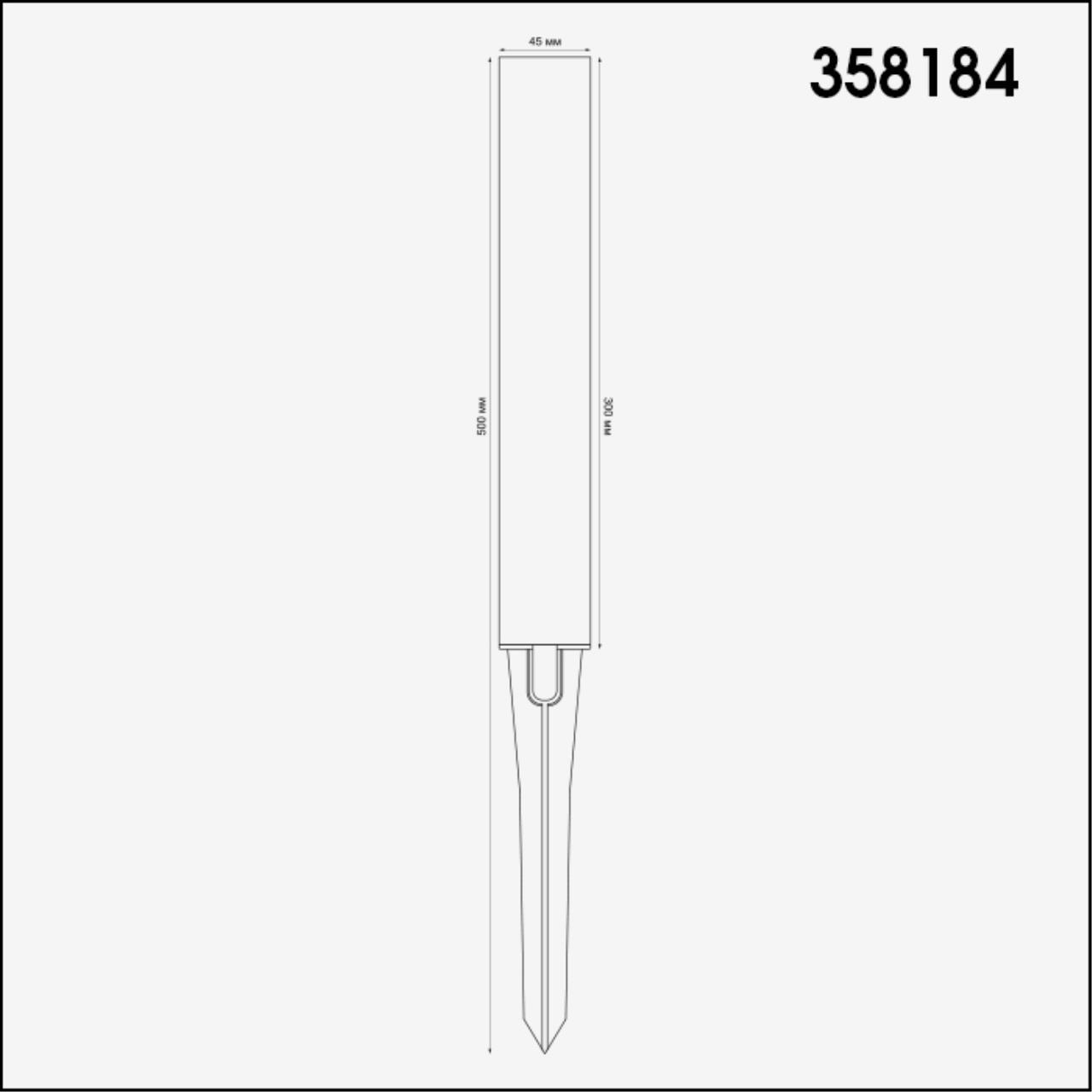 картинка Корпус для модуля Novotech Street Nokta 358184 от магазина pro-decor.kz