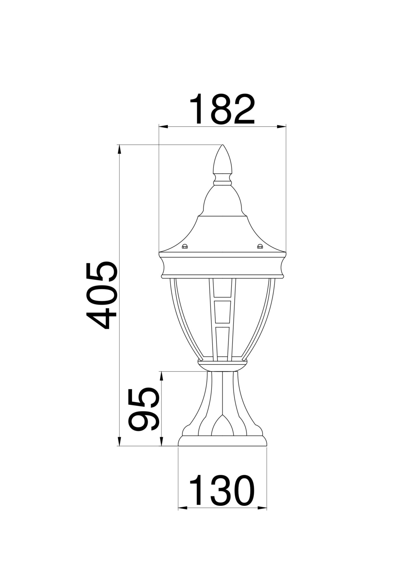 картинка Ландшафтный светильник Maytoni Novara O027FL-01B от магазина pro-decor.kz