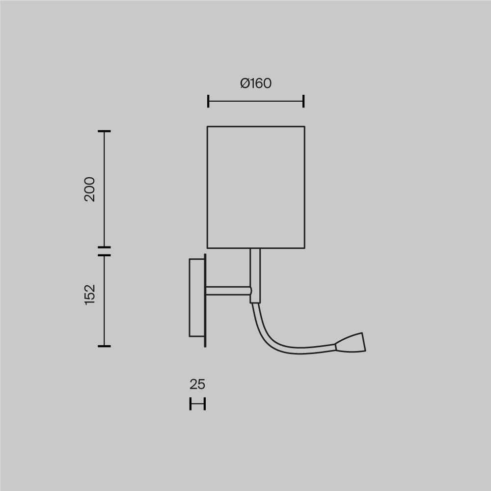 картинка Бра Maytoni Bergamo MOD617WL-01CH от магазина pro-decor.kz