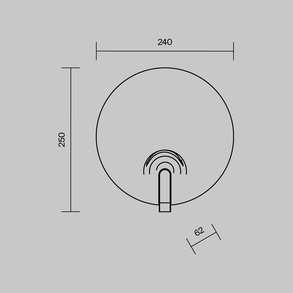 картинка Настенный светильник (бра) Maytoni MOD481WL-L8BS3K Regatta от магазина pro-decor.kz