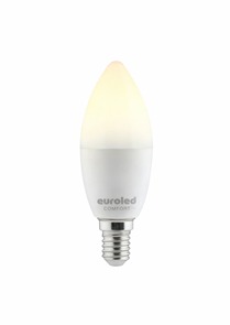 картинка Лампа светодиодная Euroled Comfort С37 15W 4000K Е14 матовая от магазина pro-decor.kz