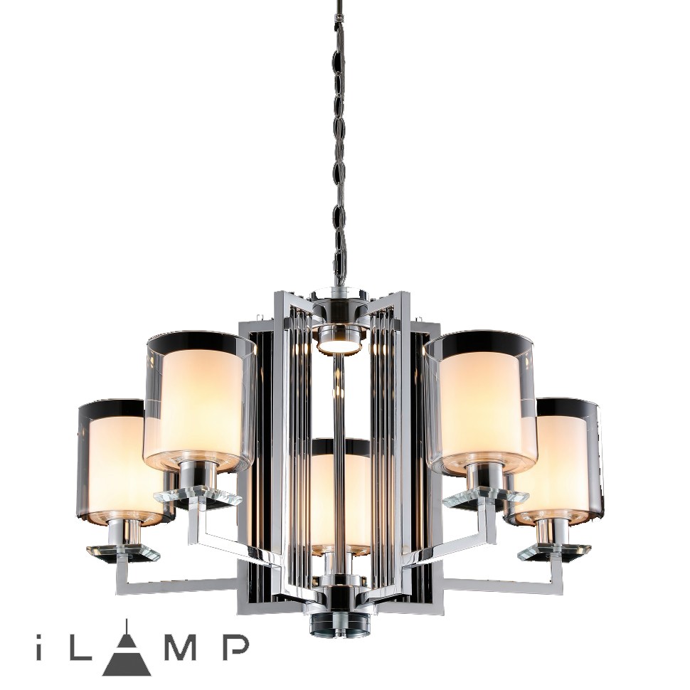 картинка Подвесная люстра iLamp King RM6201-5 CR+CL магазин pro-decor.kz являющийся официальным дистрибьютором в Казахстане картинка Подвесная люстра iLamp King RM6201-5 CR+CL от магазина pro-decor.kz