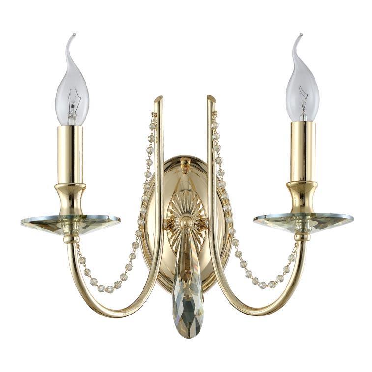 картинка Бра Crystal Lux VICTORIA AP2 GOLD/AMBER Crystal Lux 3340/402 от магазина pro-decor.kz
