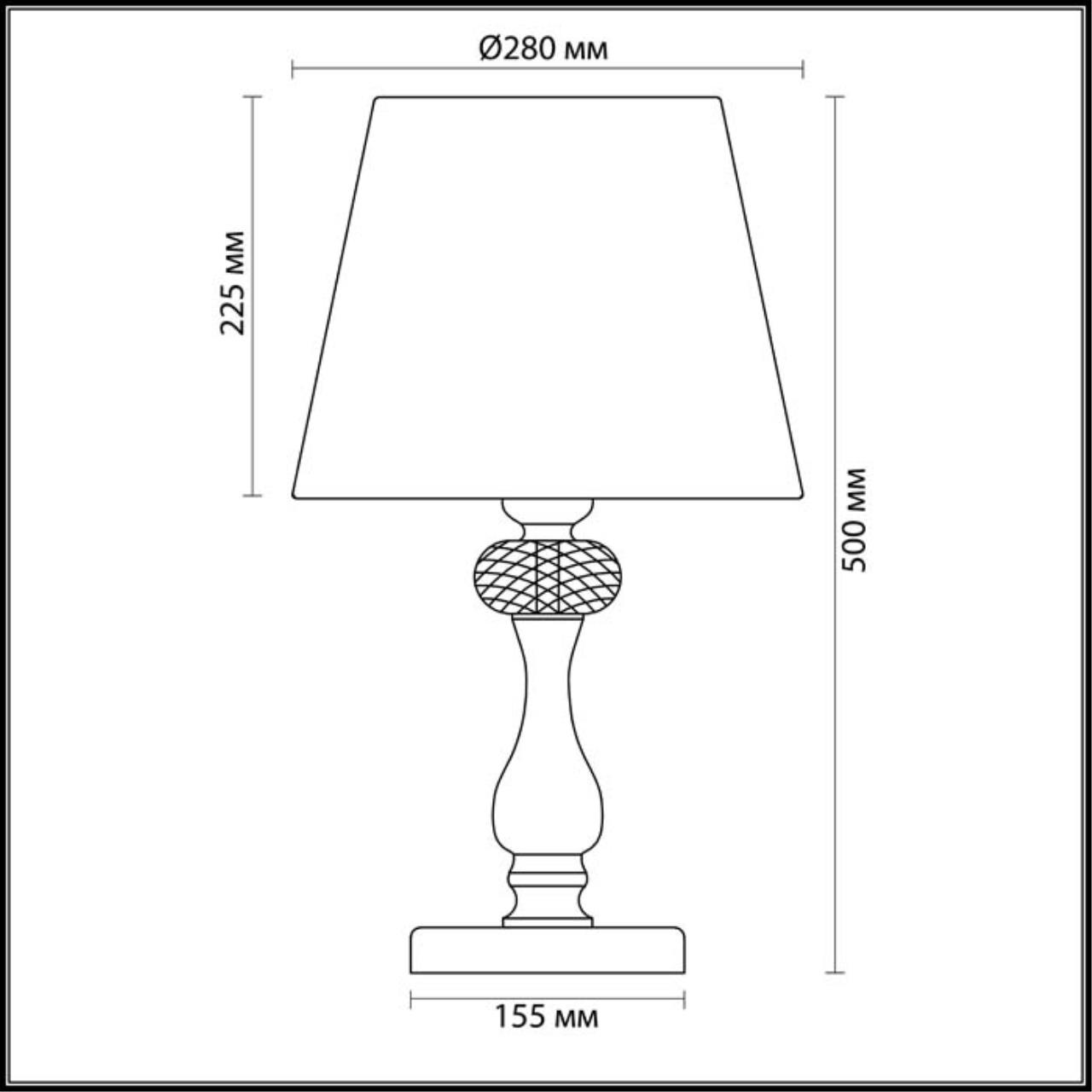 картинка Настольная лампа Odeon Light Classic Gaellori 3393/1T от магазина pro-decor.kz