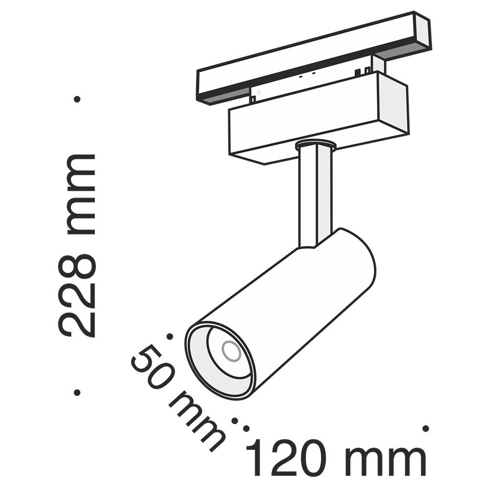 картинка Трековый светодиодный светильник Maytoni Track Lamps TR019-2-10W4K-B от магазина pro-decor.kz