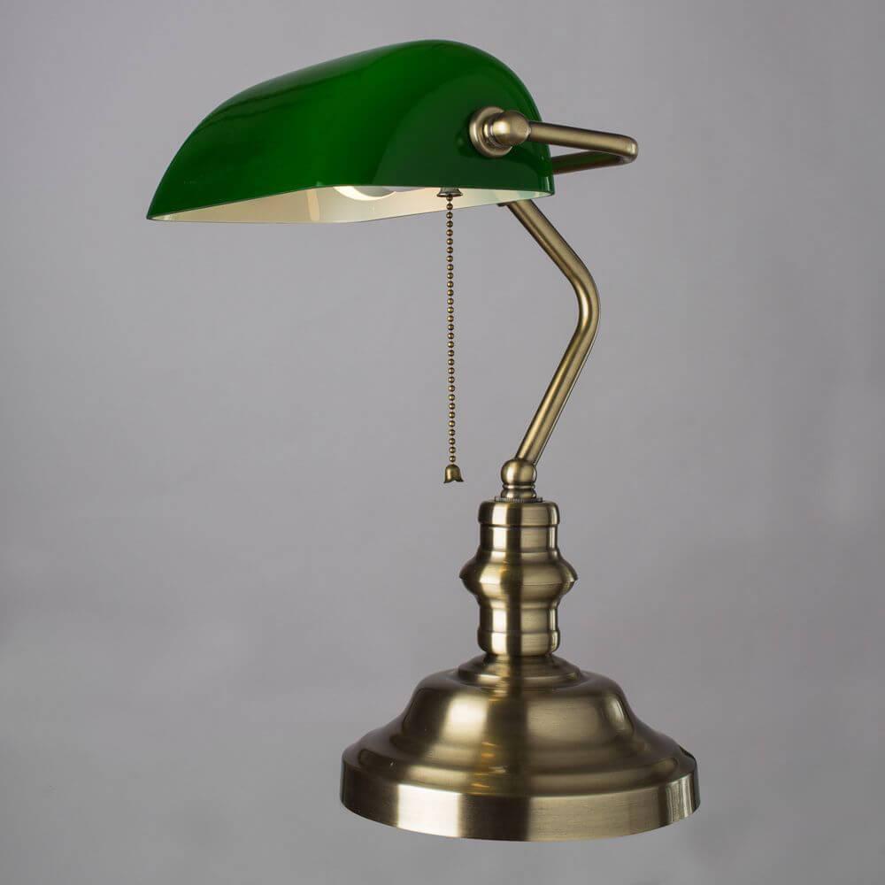 картинка Настольная лампа Arte Lamp Banker A2492LT-1AB от магазина pro-decor.kz