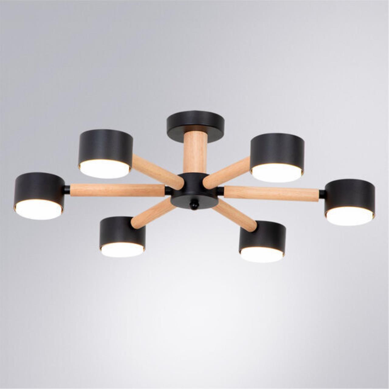 картинка Потолочная люстра Arte Lamp TENDA A1624PL-6BK магазин pro-decor.kz являющийся официальным дистрибьютором в Казахстане картинка Потолочная люстра Arte Lamp TENDA A1624PL-6BK от магазина pro-decor.kz