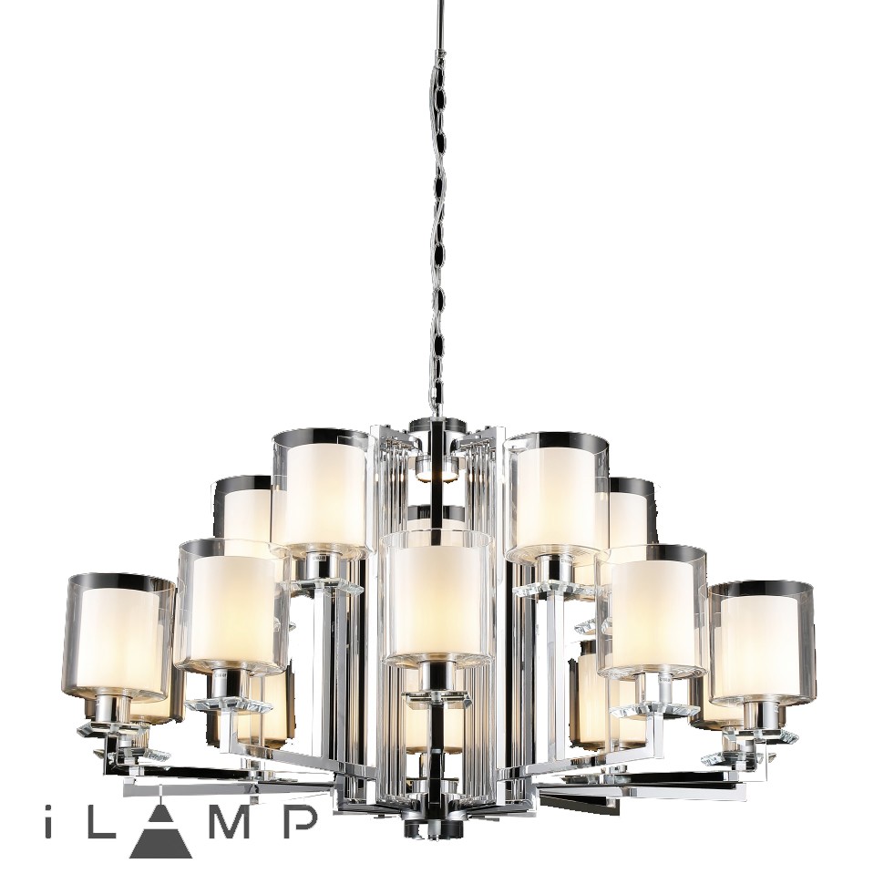 картинка Подвесная люстра iLamp King RM6201-10+5 CR+CL магазин pro-decor.kz являющийся официальным дистрибьютором в Казахстане картинка Подвесная люстра iLamp King RM6201-10+5 CR+CL от магазина pro-decor.kz