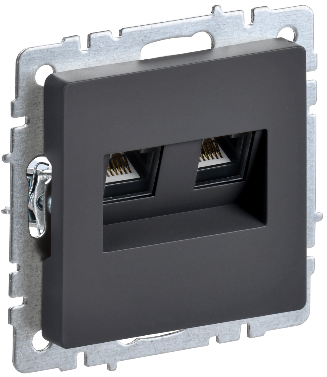 картинка BRITE Роз. комп. 2-ая RJ45 кат.5E РК10-2-БрГ граф. IEK от магазина pro-decor.kz