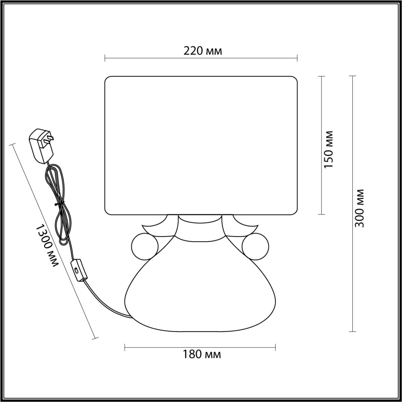 картинка 5668/1T MODERNI LN23 127 Настольная лампа JUNIA от магазина pro-decor.kz