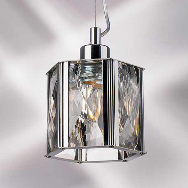 картинка 722014 Люстра LIMPIO 1х40W E27 ХРОМ/ПРОЗРАЧНЫЙ магазин pro-decor.kz являющийся официальным дистрибьютором в Казахстане картинка 722014 Люстра LIMPIO 1х40W E27 ХРОМ/ПРОЗРАЧНЫЙ от магазина pro-decor.kz