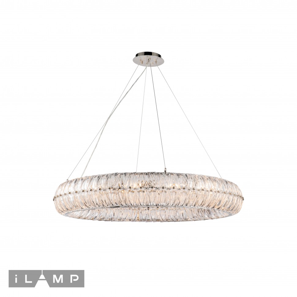 картинка Подвесная люстра iLamp Destiny 072D-14 Nickel от магазина pro-decor.kz