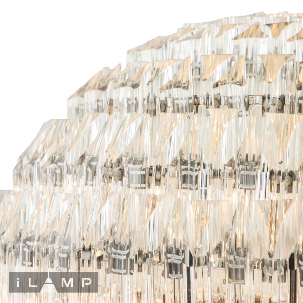 картинка Подвесная люстра iLamp Manhattan 103D-10 Nickel от магазина pro-decor.kz