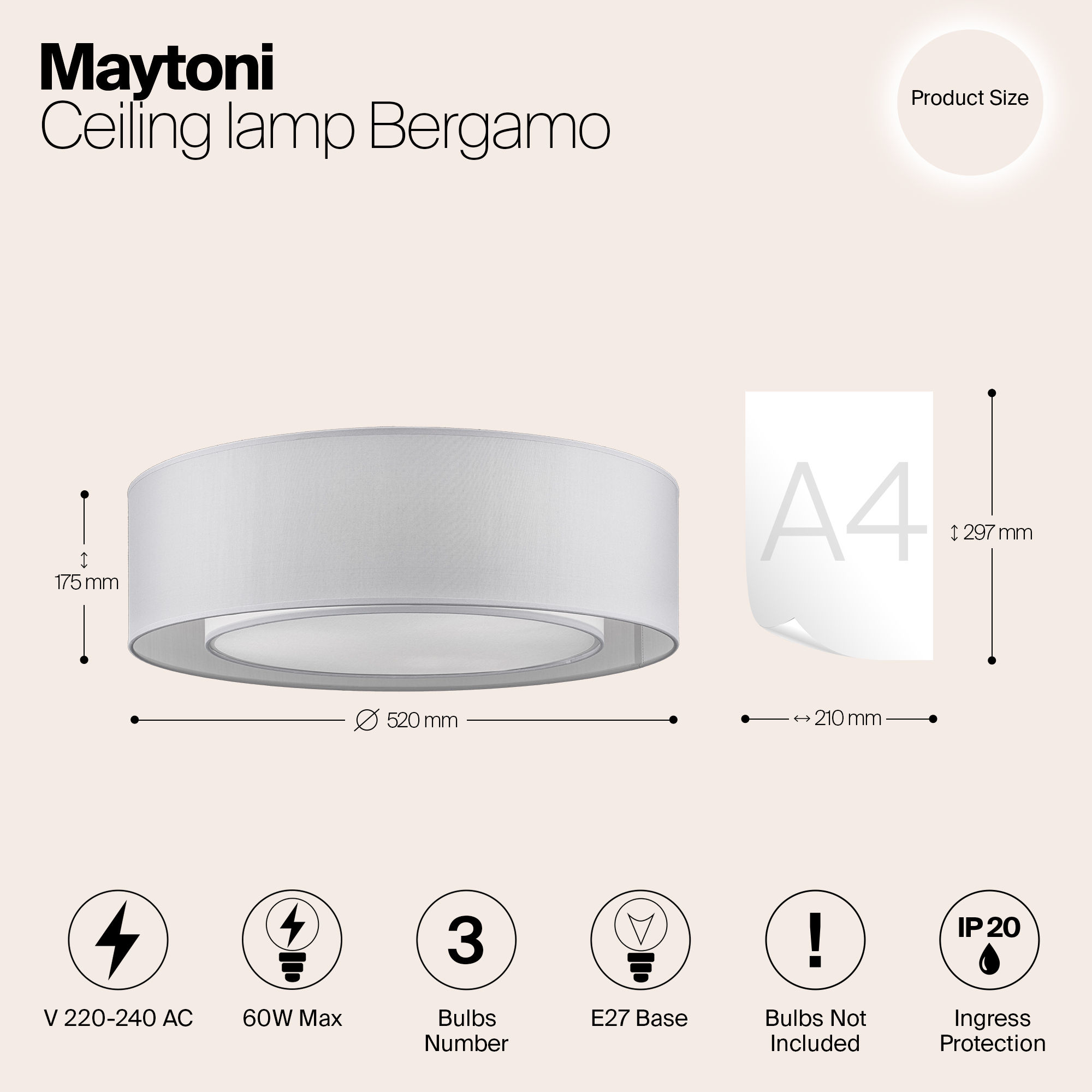 картинка Потолочный светильник Maytoni Bergamo MOD617CL-04GR магазин pro-decor.kz являющийся официальным дистрибьютором в Казахстане картинка Потолочный светильник Maytoni Bergamo MOD617CL-04GR от магазина pro-decor.kz