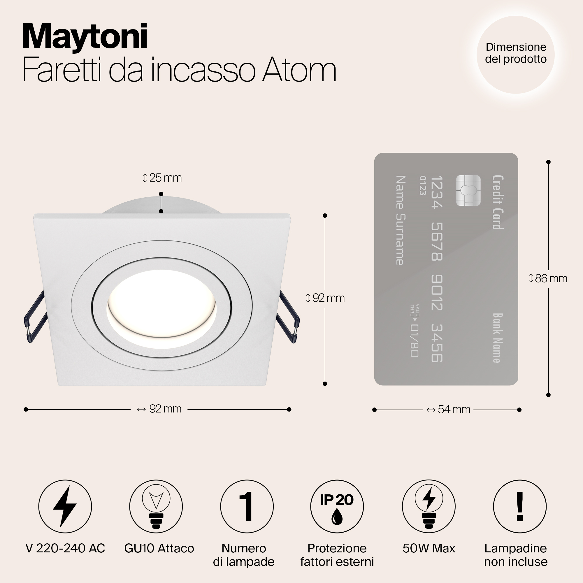 картинка Встраиваемый светильник Maytoni Atom DL024-2-01W магазин pro-decor.kz являющийся официальным дистрибьютором в Казахстане картинка Встраиваемый светильник Maytoni Atom DL024-2-01W от магазина pro-decor.kz