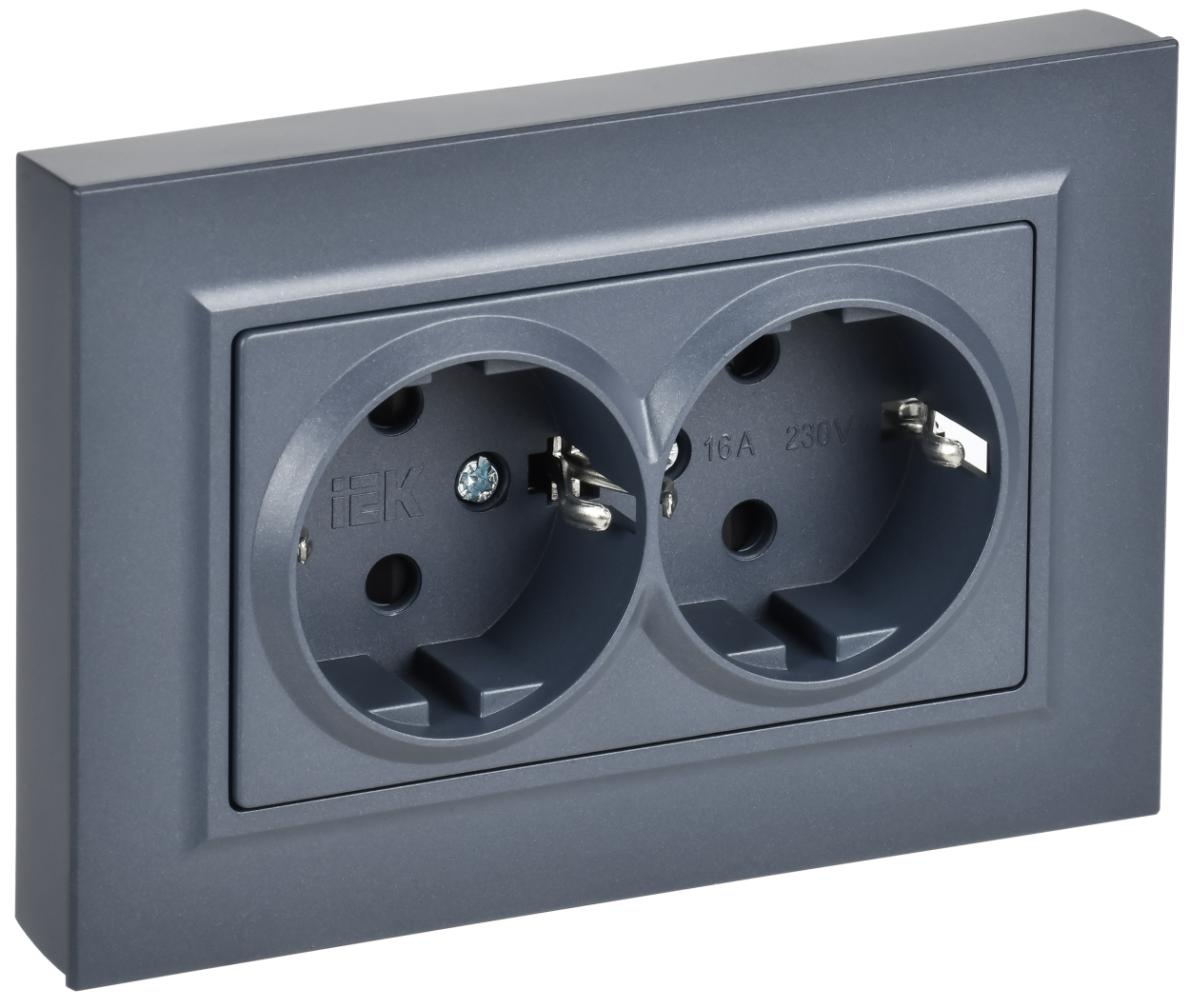 картинка BRITE Роз. 2-я с з/к/ш пл 16А в сб. РСшПл12-3-БрМ мар. IEK магазин pro-decor.kz являющийся официальным дистрибьютором в Казахстане картинка BRITE Роз. 2-я с з/к/ш пл 16А в сб. РСшПл12-3-БрМ мар. IEK от магазина pro-decor.kz