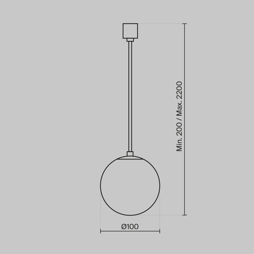 картинка Подвесной светильник Technical P039PL-5W3K-10-B от магазина pro-decor.kz