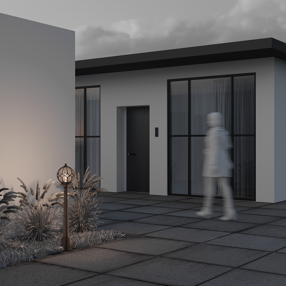 картинка Уличный светильник Maytoni Via O023FL-01G от магазина pro-decor.kz