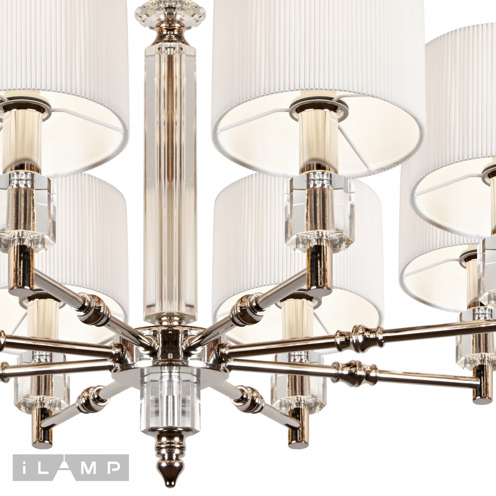 картинка Подвесная люстра iLamp Alexa P2404-8 Nickel от магазина pro-decor.kz
