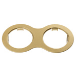 картинка 214623 Рамка DOMINO Double ROUND MR16 ЗОЛОТО  в комплекте от магазина pro-decor.kz