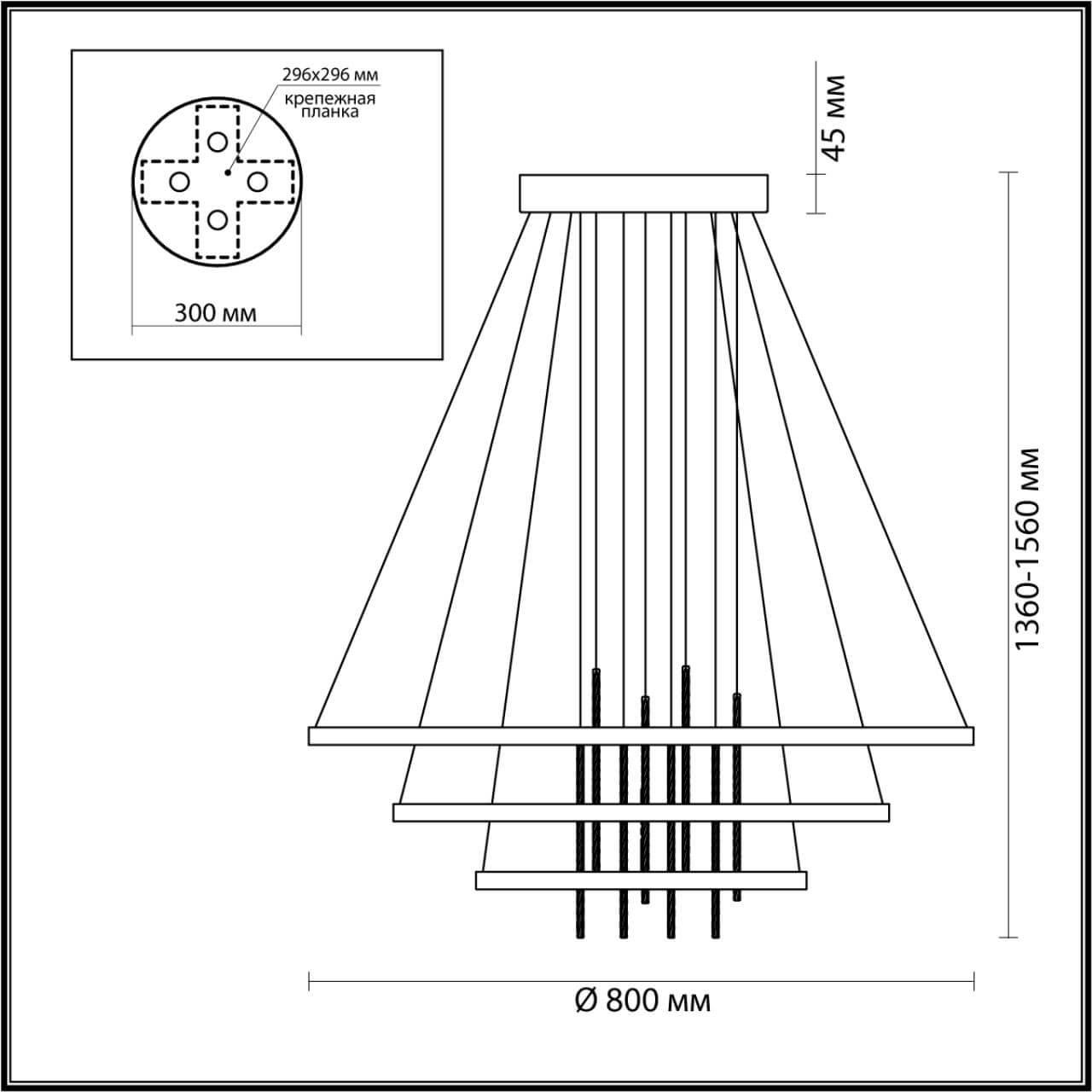 картинка Подвесной светодиодный светильник Odeon Light L-vision Monica 3901/99L магазин pro-decor.kz являющийся официальным дистрибьютором в Казахстане картинка Подвесной светодиодный светильник Odeon Light L-vision Monica 3901/99L от магазина pro-decor.kz
