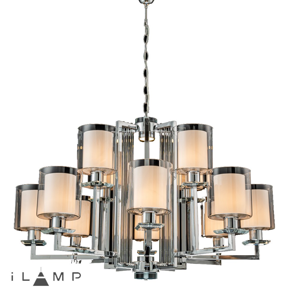 картинка Подвесная люстра iLamp King RM6201-8+4 CR+CL от магазина pro-decor.kz