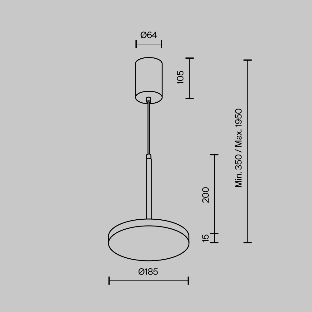 картинка Подвесной светильник Technical P076PL-L12W3K-W Plato от магазина pro-decor.kz