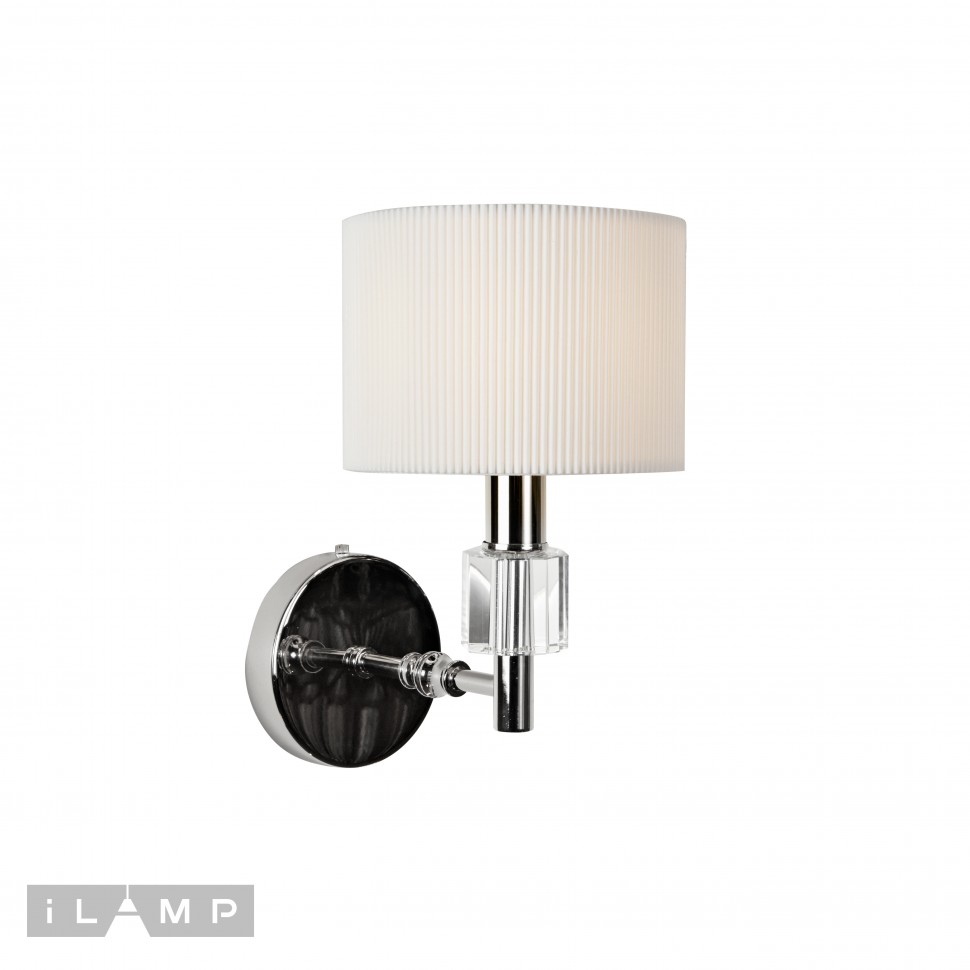 картинка Бра iLamp Alexa W2404-1 Nickel магазин pro-decor.kz являющийся официальным дистрибьютором в Казахстане картинка Бра iLamp Alexa W2404-1 Nickel от магазина pro-decor.kz