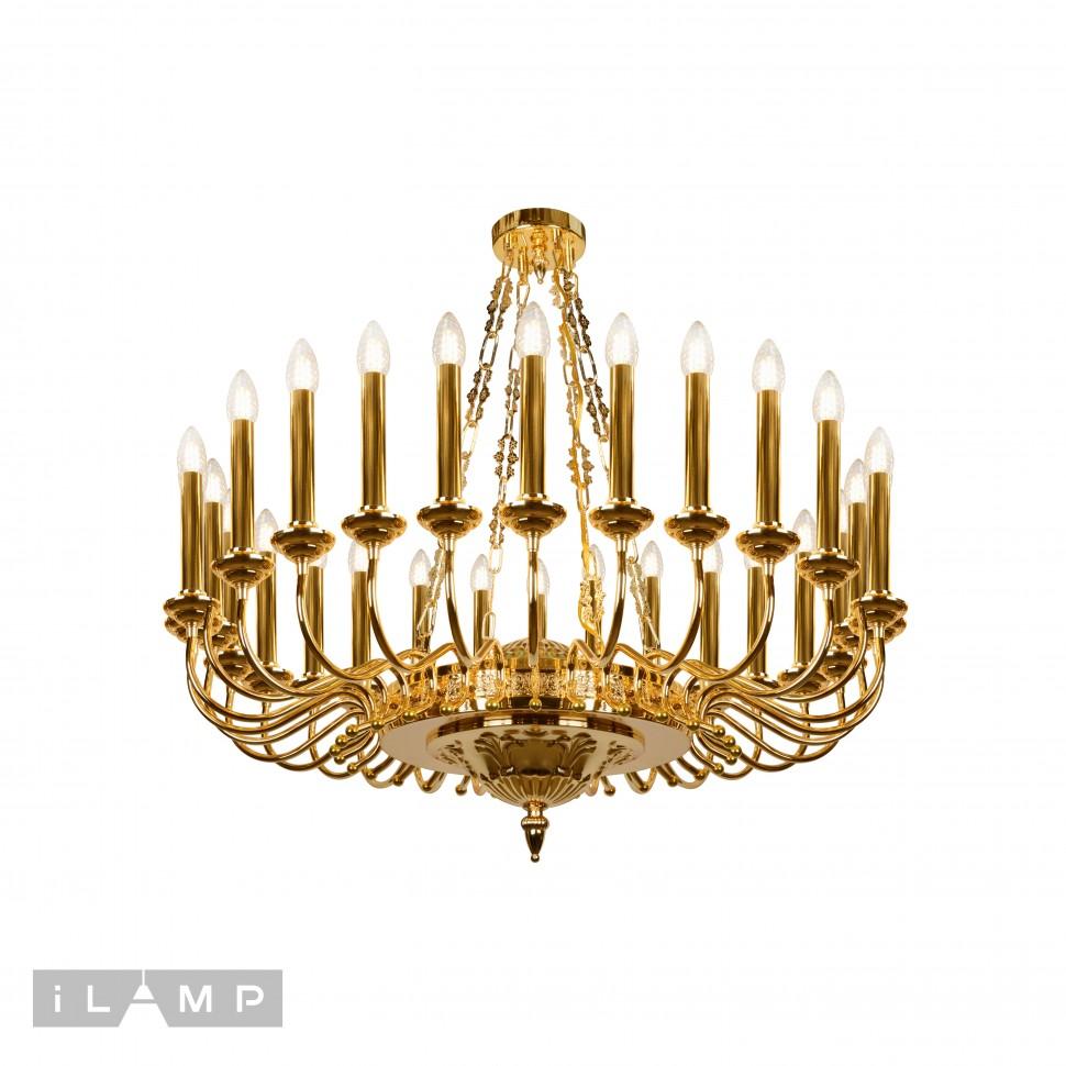 картинка Подвесная люстра iLamp Louvre MD8551-30 GD магазин pro-decor.kz являющийся официальным дистрибьютором в Казахстане картинка Подвесная люстра iLamp Louvre MD8551-30 GD от магазина pro-decor.kz