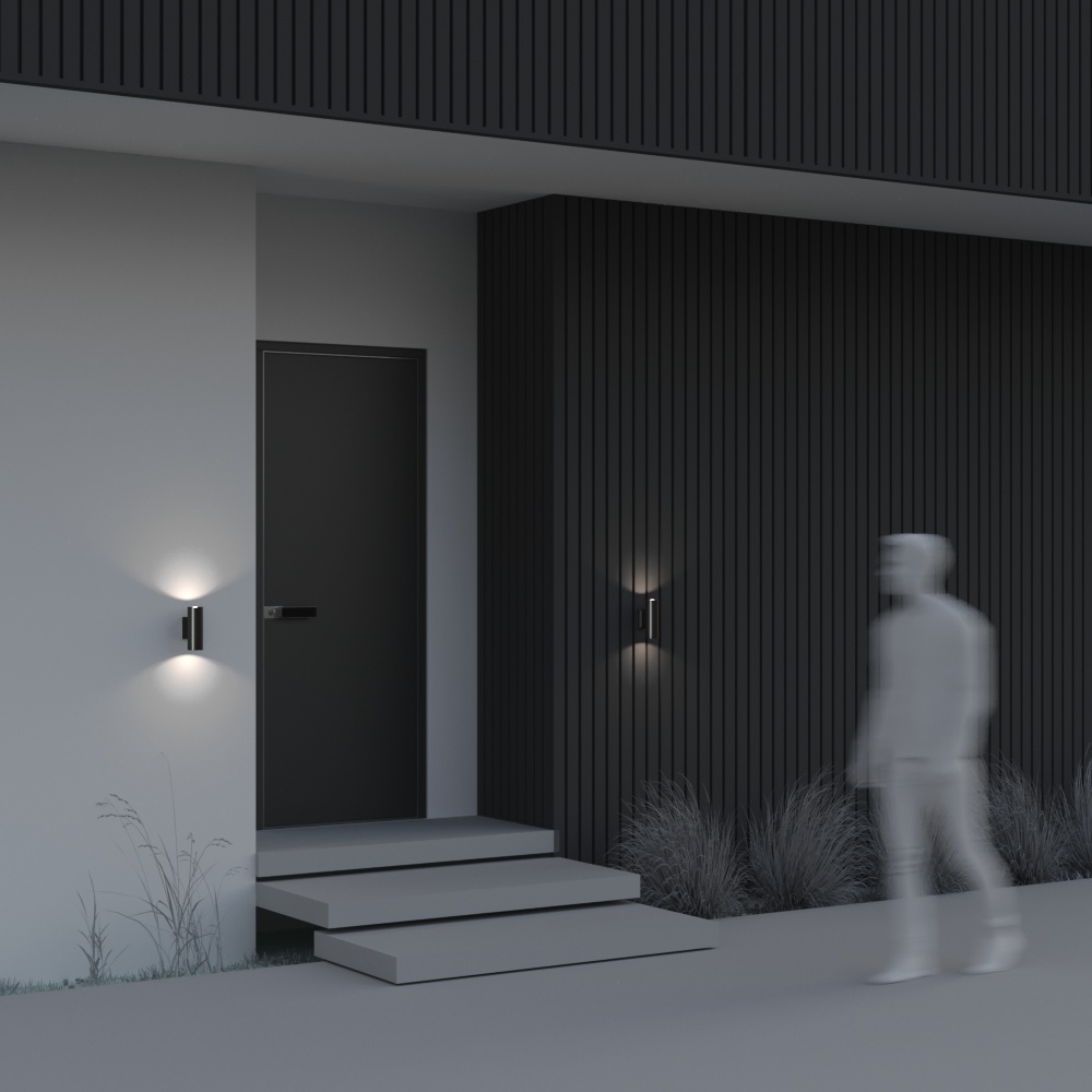 картинка Уличный настенный светильник Maytoni Bowery O574WL-02B от магазина pro-decor.kz