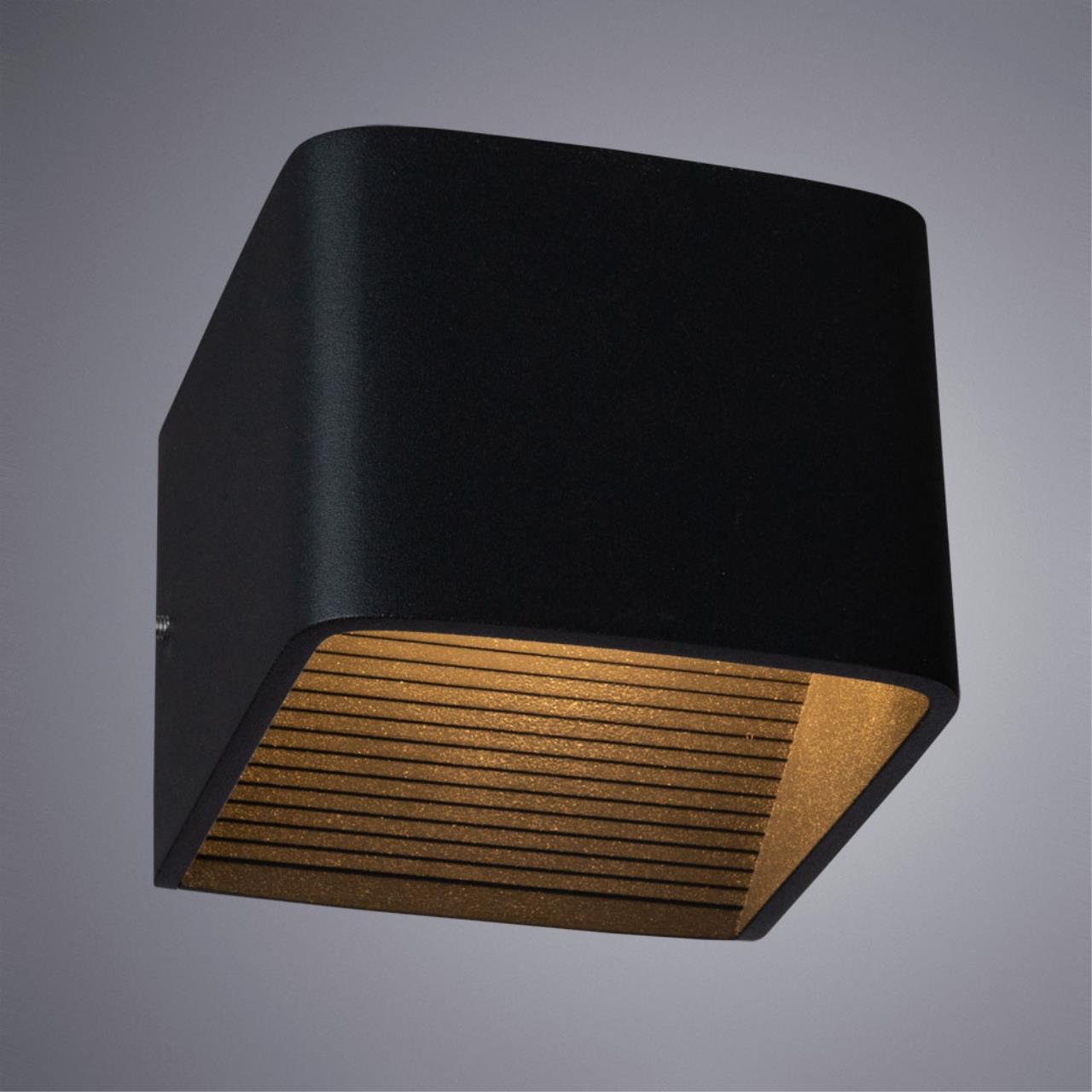картинка Настенный светодиодный светильник Arte Lamp Scatola A1423AP-1BK от магазина pro-decor.kz