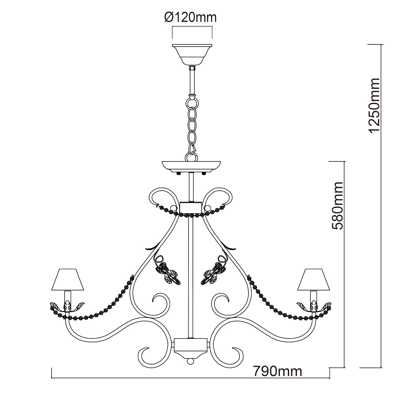 картинка Подвесная люстра Chiaro Валенсия 299011608 магазин pro-decor.kz являющийся официальным дистрибьютором в Казахстане картинка Подвесная люстра Chiaro Валенсия 299011608 от магазина pro-decor.kz