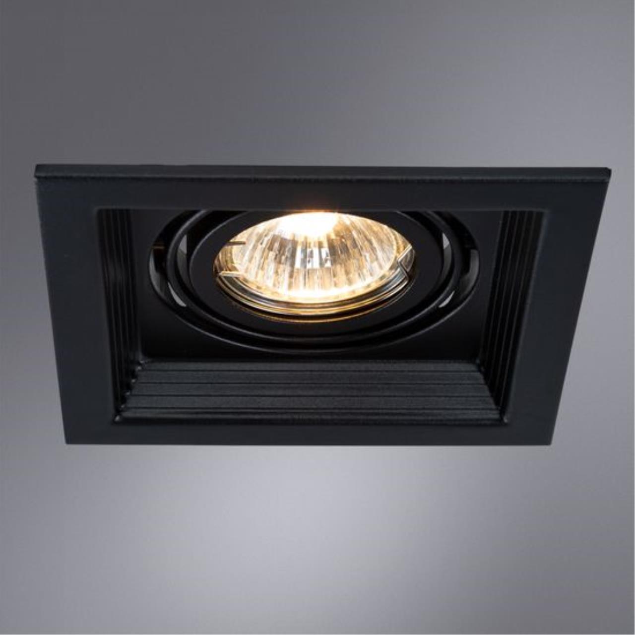 картинка Встраиваемый светильник Arte Lamp Canis A6661PL-1BK от магазина pro-decor.kz